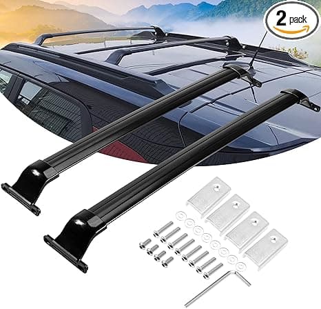 Partol Roof Rack Cross Bars fits for Chevrolet Trailblazer 2021-2023 with Side Rails Fixed Holes Aluminum Crossbar Cargo Bar Car Luggage Carrier